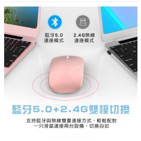 宏晉 Hongjin HJ115-B 可充電的藍牙滑鼠 超靜音 全新雙設備設計 靜音藍牙滑鼠 藍牙滑鼠 藍芽滑鼠-細節圖2