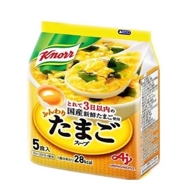 【富士🇯🇵日本代購】快速出貨 たまこスープ現貨 味之素 ｜knorr 低卡沖泡海苔蛋花湯 效期：24.07-細節圖2