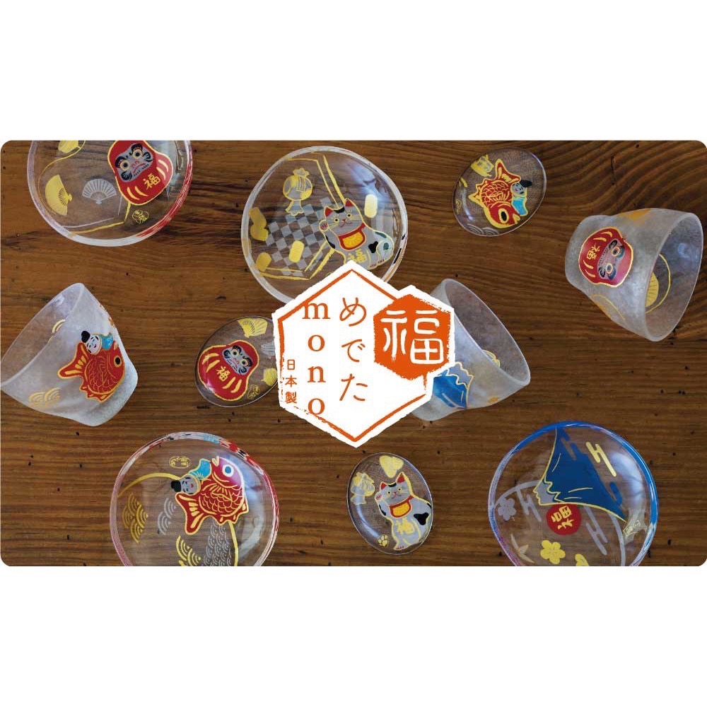 【富士🇯🇵日本代購】日本製 石塚硝子 ADERIA mono 開運豆皿 醬料小碟 醬料碟 富士山 達摩 招財貓-細節圖2