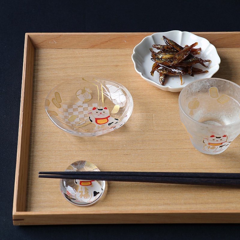 【富士🇯🇵日本代購】日本製 石塚硝子 ADERIA mono 開運豆皿 醬料小碟 醬料碟 富士山 達摩 招財貓-細節圖5