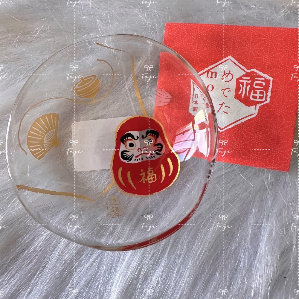 【富士🇯🇵日本代購】日本製 石塚硝子 ADERIA mono 開運豆皿 醬料小碟 醬料碟 富士山 達摩 招財貓-細節圖7