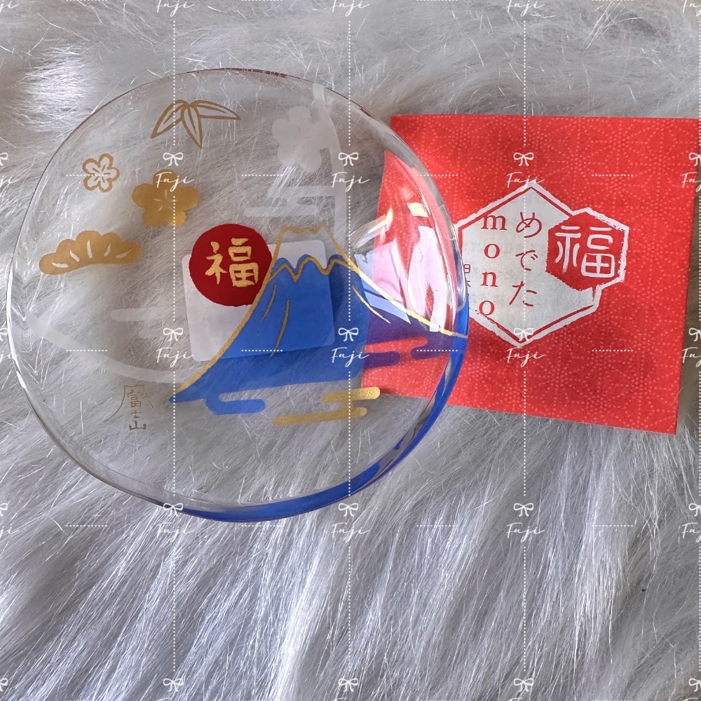 【富士🇯🇵日本代購】日本製 石塚硝子 ADERIA mono 開運豆皿 醬料小碟 醬料碟 富士山 達摩 招財貓-細節圖9
