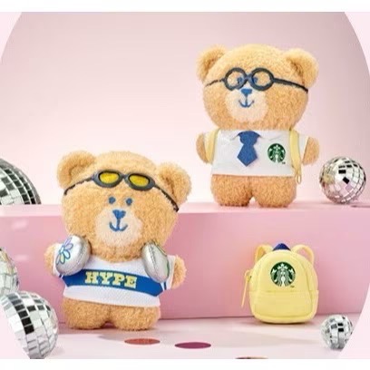 【富士🇰🇷韓國代購】全新正版現貨 STARBUCKS 韓國星巴克 2025 校園熊夥伴 鑰匙圈 BEARISTA-細節圖2