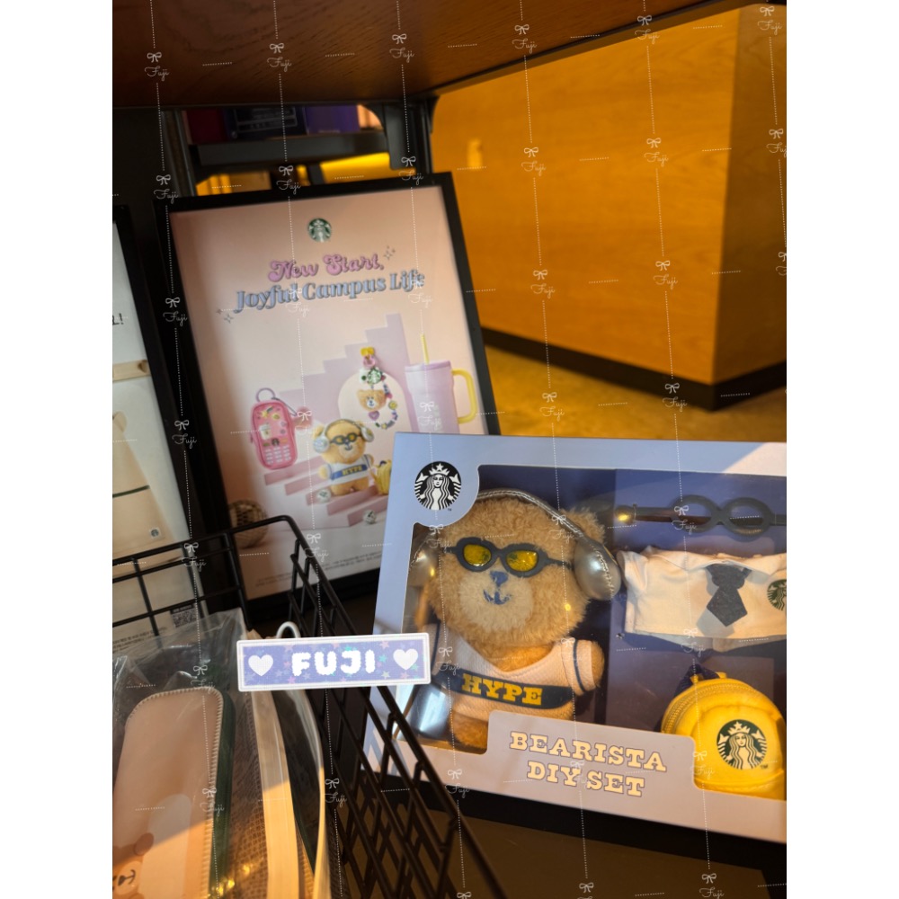 【富士🇰🇷韓國代購】全新正版現貨 STARBUCKS 韓國星巴克 2025 校園熊夥伴 鑰匙圈 BEARISTA-細節圖9