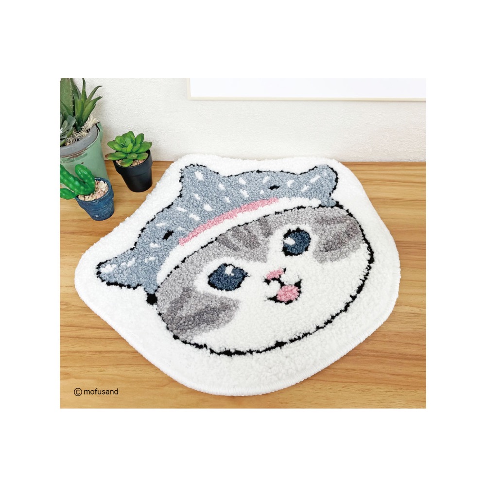 【富士🇯🇵日本代購】全新日本現貨 mofusand ふんわりミニマット 柔軟地墊 地毯 鯨鯊貓 送禮-細節圖3