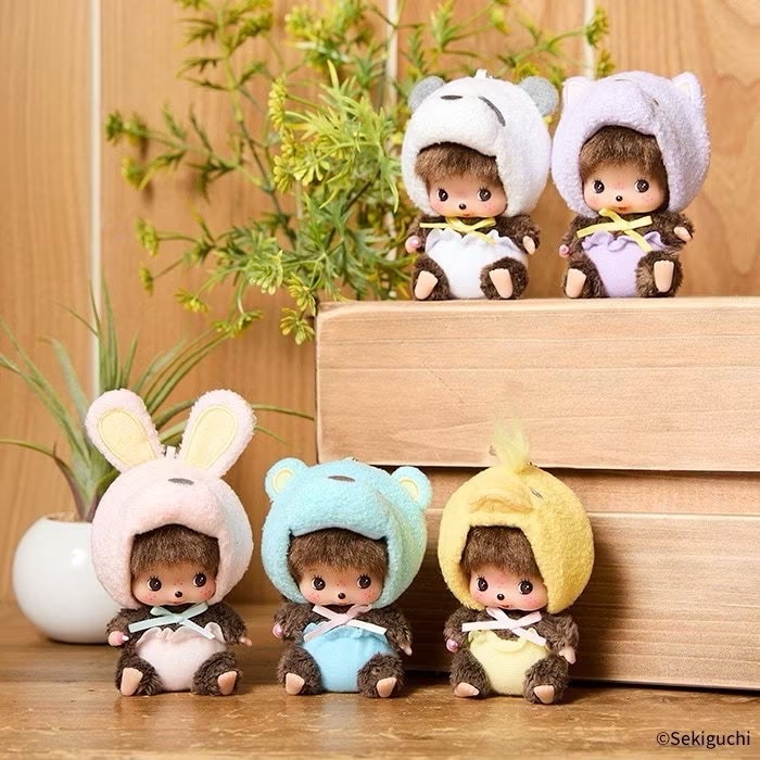 【富士🇯🇵日本代購】全新正版現貨 夢奇奇 MONCHHICHI 變裝吊飾 娃娃吊飾 鑰匙圈 收藏 娃娃 送禮-細節圖3