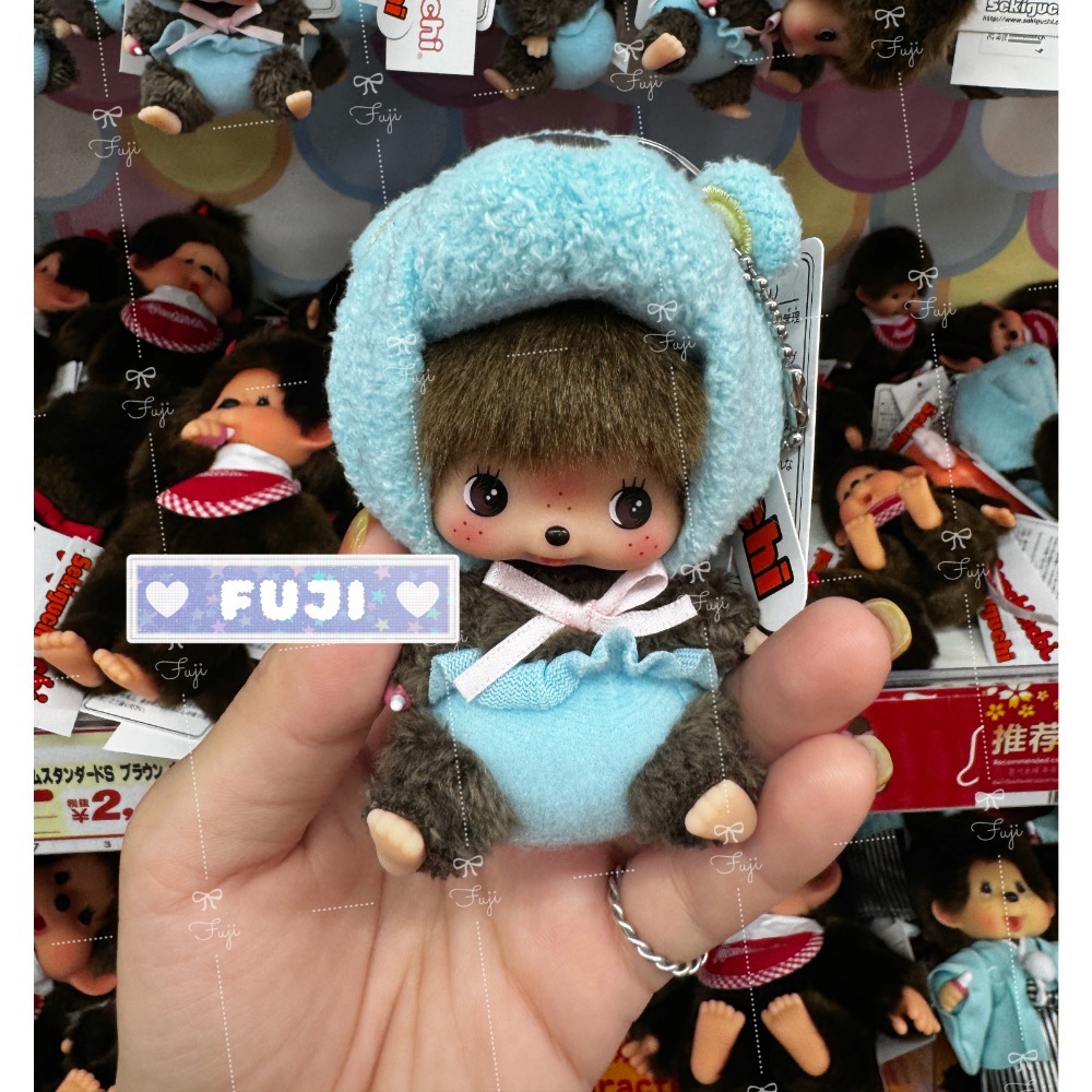 【富士🇯🇵日本代購】全新正版現貨 夢奇奇 MONCHHICHI 變裝吊飾 娃娃吊飾 鑰匙圈 收藏 娃娃 送禮-規格圖3