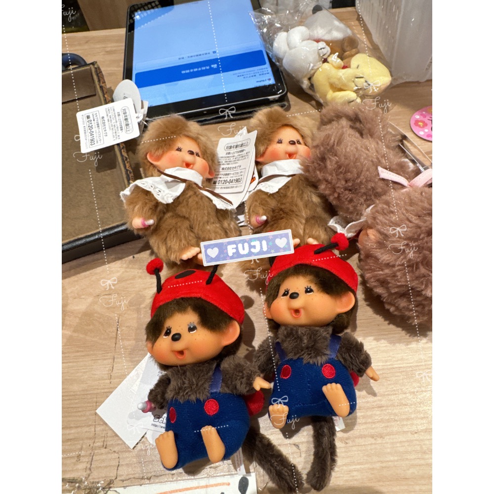 【富士🇯🇵日本代購】全新正版現貨 夢奇奇 MONCHHICHI 瓢蟲 🐞 吊飾 娃娃 吊飾 收藏 送禮-細節圖5