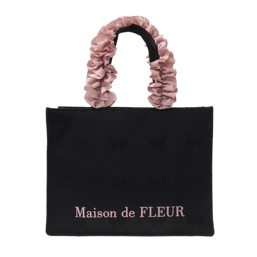 【富士🇯🇵日本代購】全新日版現貨 Maison de FLEUR 毛絨 珍珠包 單肩包 手提包 手拎包 斜挎包 送禮-細節圖3