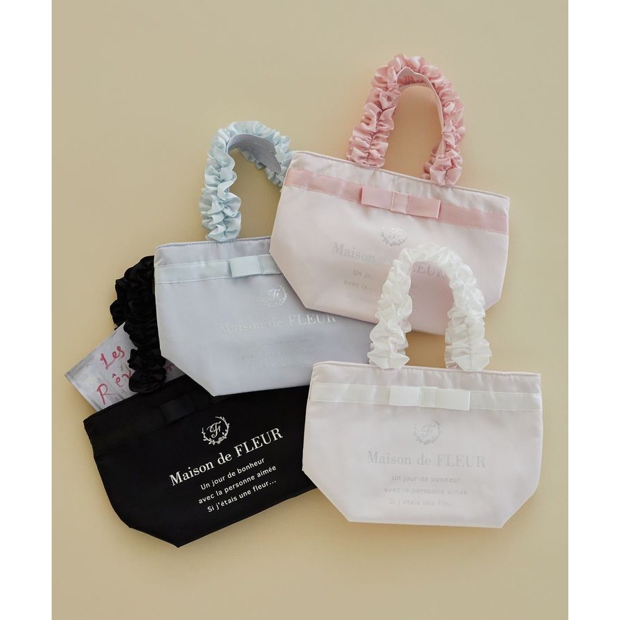 【富士🇯🇵日本代購】全新日版現貨 Maison de FLEUR 毛絨 珍珠包 單肩包 手提包 手拎包 斜挎包 送禮-細節圖5