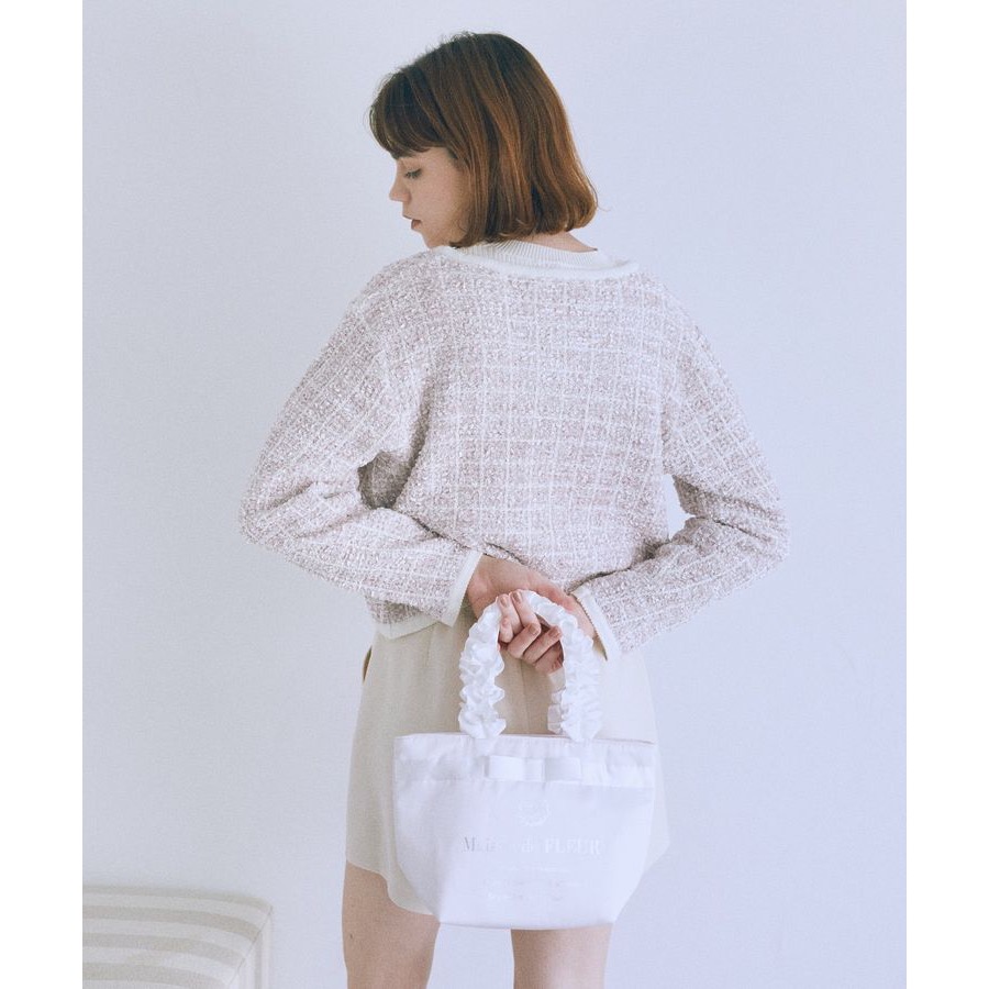 【富士🇯🇵日本代購】全新日版現貨 Maison de FLEUR 毛絨 珍珠包 單肩包 手提包 手拎包 斜挎包 送禮-細節圖7