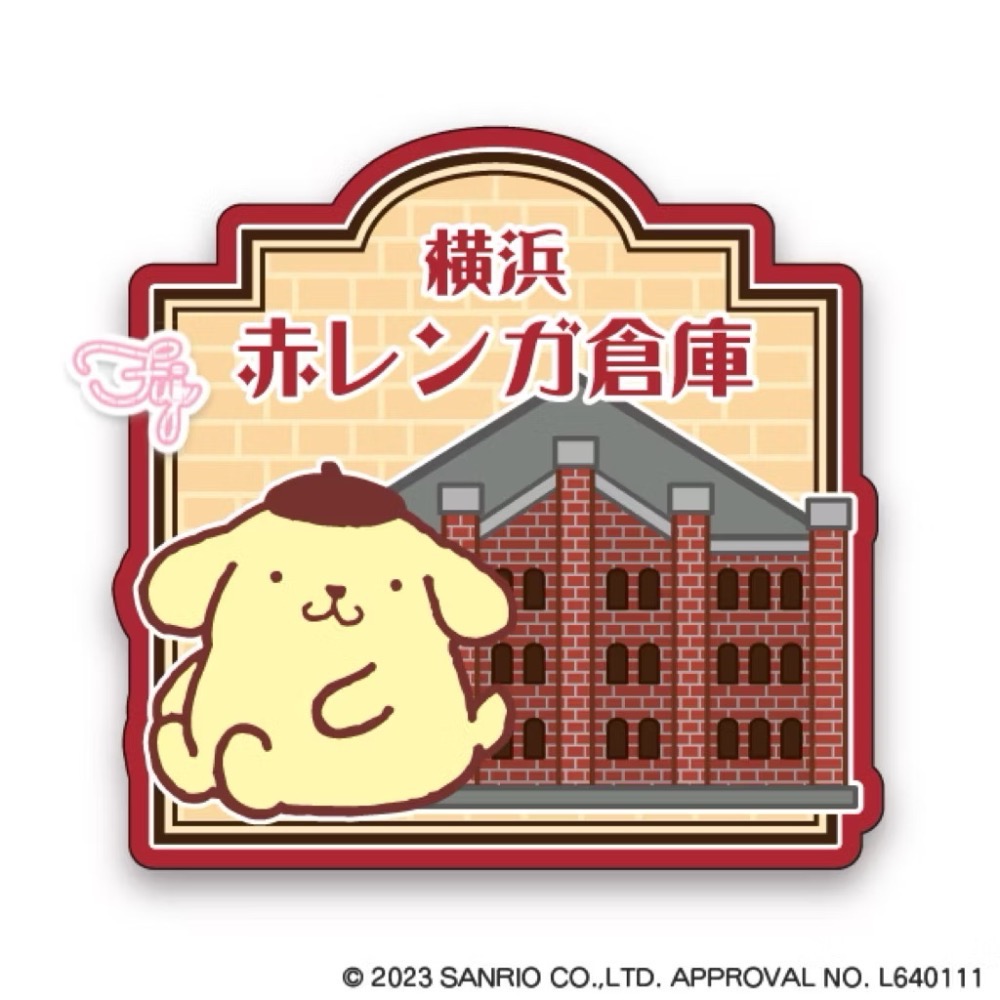 【富士🇯🇵日本代購】全新日本現貨 神奈川限定 橫濱限定 橫濱 三麗鷗 Kitty 庫洛米 布丁狗 美樂蒂 別針 收藏-規格圖2