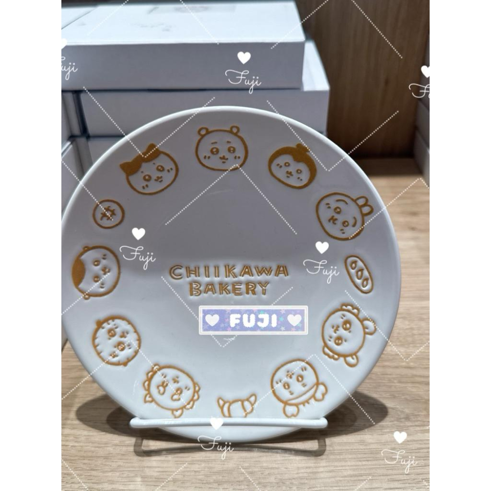 【富士🇯🇵日本代購】全新正版現貨 日本製 Chiikawa ちいかわ 吉伊卡哇 BAKERY 麵包房 陶瓷盤子 送禮-細節圖2