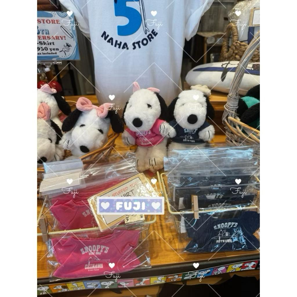 【富士🇯🇵日本代購】全新正版現貨 史努比 SNOOPY スヌーピー PEANUTS 沖繩限定 歐拉夫 糊塗坦克 衣服-細節圖2