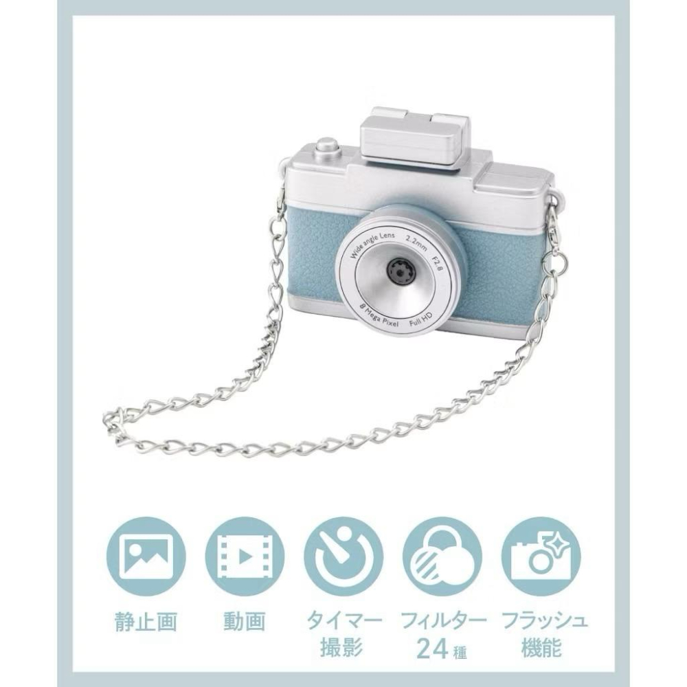 【富士🇯🇵日本代購】全新正版現貨 日本 🔥 3COINS 迷你相機 拍照 錄影 支援MicroSD卡 交換禮物 送禮-細節圖3