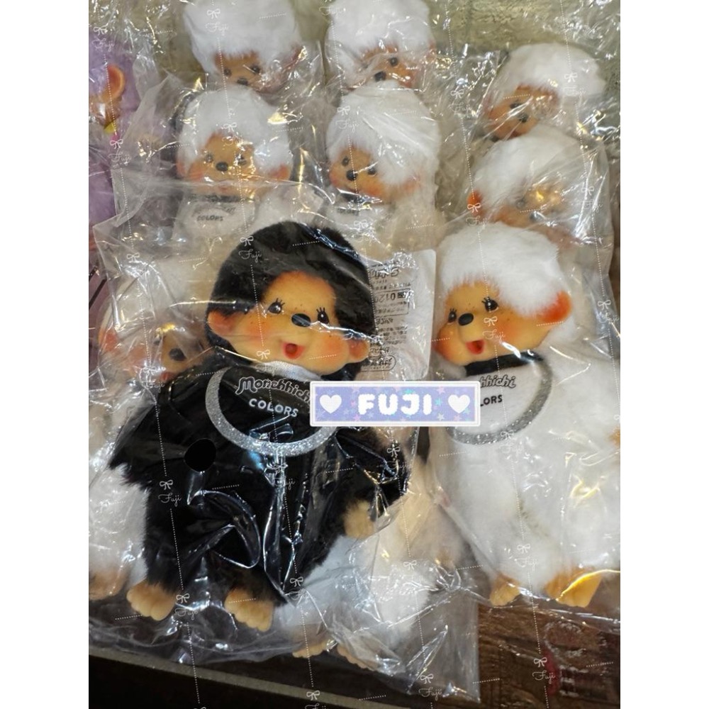 【富士🇯🇵日本代購】全新正版現貨 夢奇奇 MONCHHICHI 黑白夢奇奇 稀有 限量款 送禮 情侶款-細節圖2