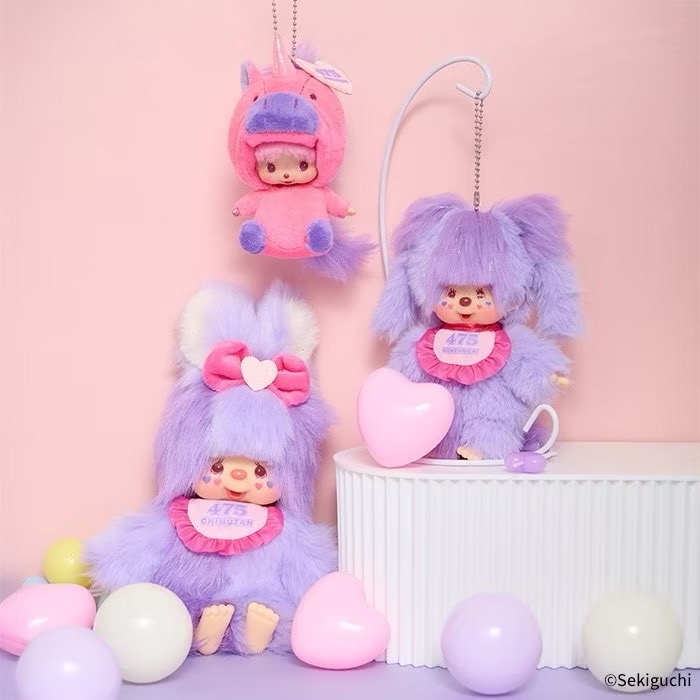 【富士🇯🇵日本代購】全新正版現貨 夢奇奇 Monchhichi x 475 Shinako 聯名 獨角獸 🦄  吊-細節圖2