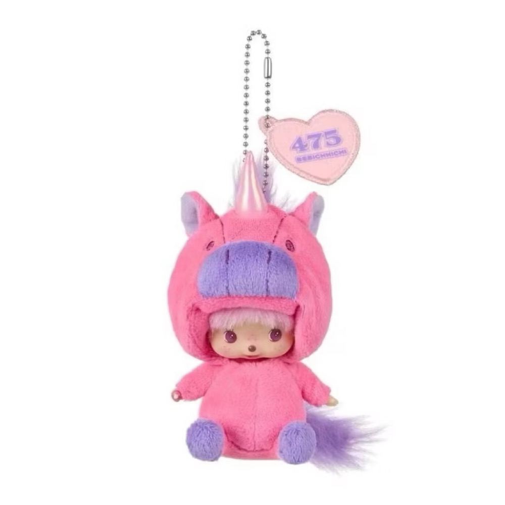 【富士🇯🇵日本代購】全新正版現貨 夢奇奇 Monchhichi x 475 Shinako 聯名 獨角獸 🦄  吊-細節圖7