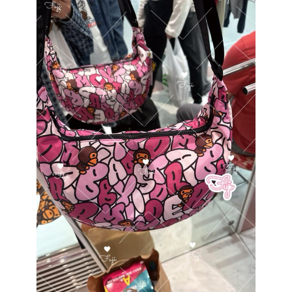 【富士🇯🇵日本代購】全新日本現貨 BAPE BABY MILO BUBBLE CAMO MEDIUM CROSS BAG-細節圖6