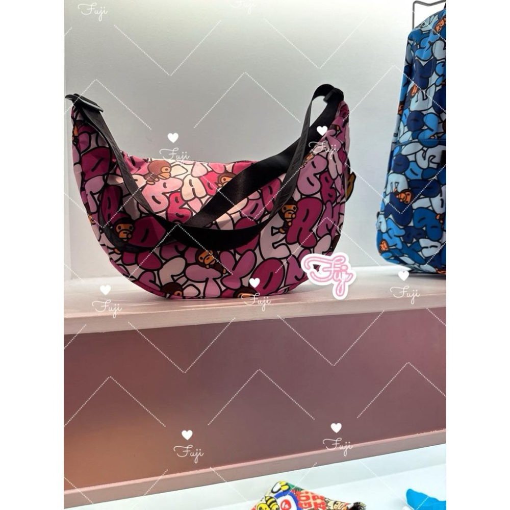 【富士🇯🇵日本代購】全新日本現貨 BAPE BABY MILO BUBBLE CAMO MEDIUM CROSS BAG-細節圖7