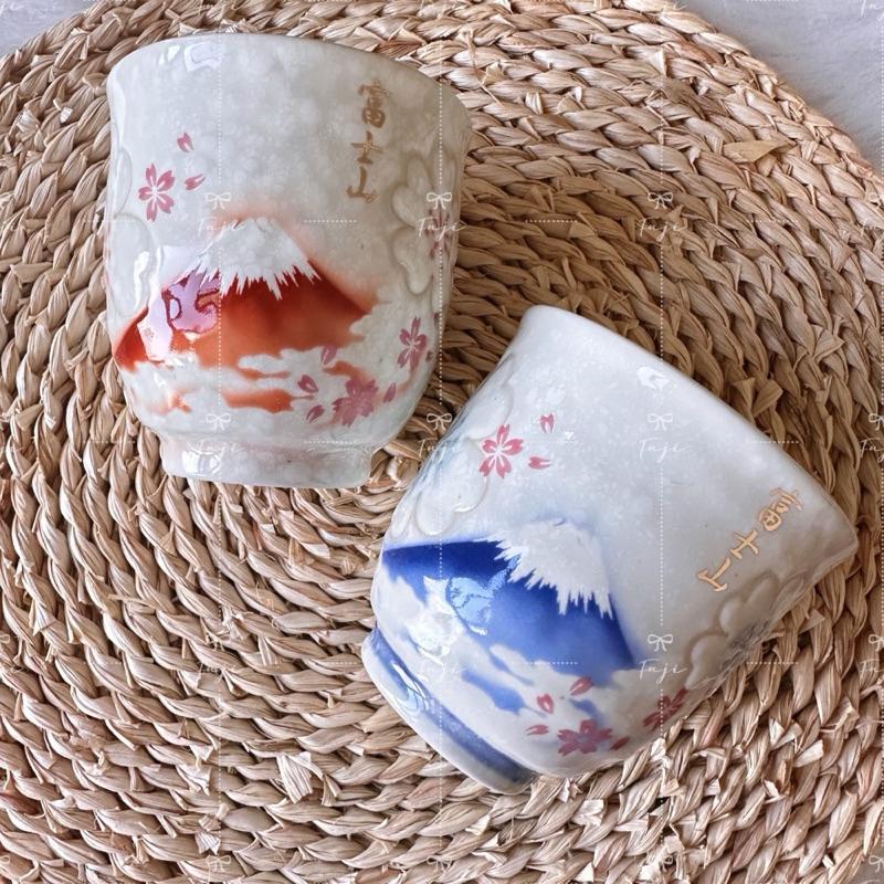 【富士🇯🇵日本代購】全新現貨 富士山 日本製 淡雪富士山組湯吞 美陶 KANEWAKA 對杯 湯吞杯 日本製 送禮 自用-細節圖2