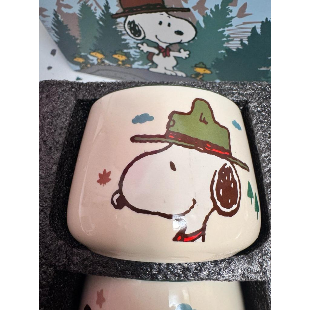 【富士代購】全新正版現貨 史努比 SNOOPY スヌーピー PEANUTS 史努比陶瓷茶壺 陶瓷杯 送禮 交換禮物-細節圖2