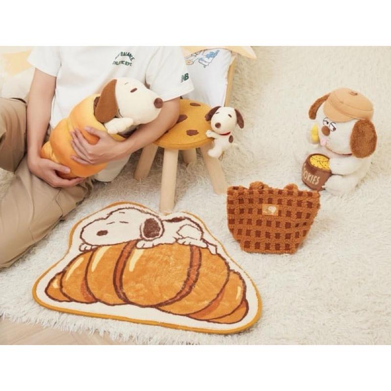 【富士代購】全新現貨 snoopy 史努比 正版授權 7-11 史努比烘焙系列 地毯 地墊-細節圖2