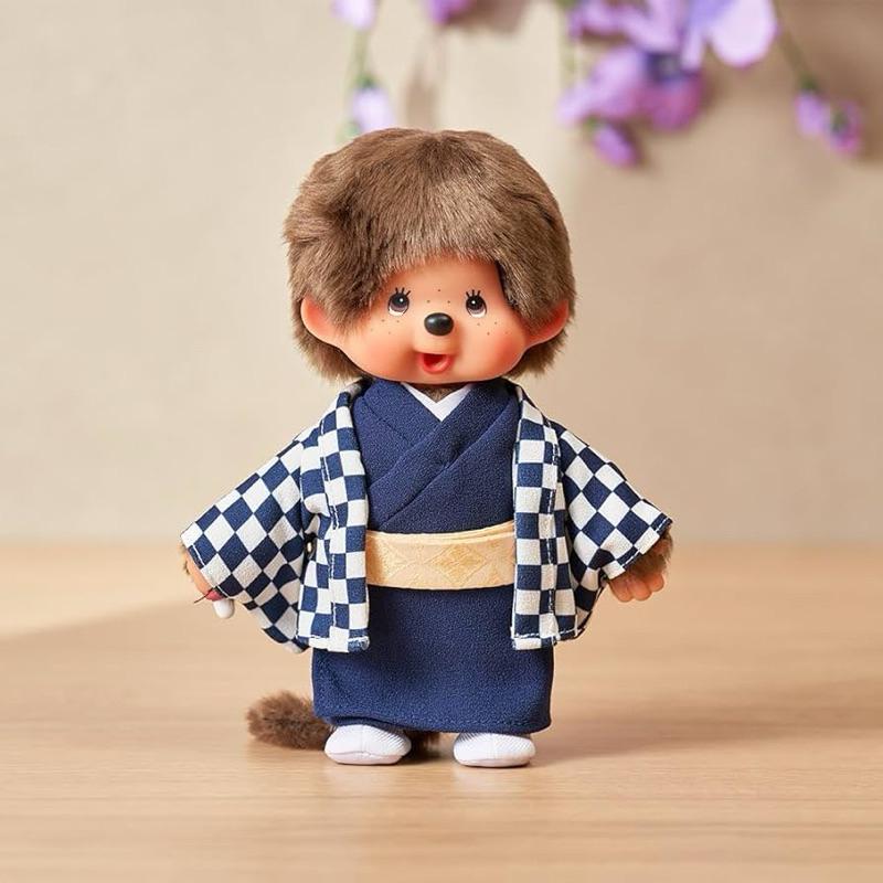 【富士🇯🇵日本代購】全新正版現貨 市松夢奇奇 MONCHHICHI 和服風夢奇奇 娃娃 擺飾 送禮-細節圖3