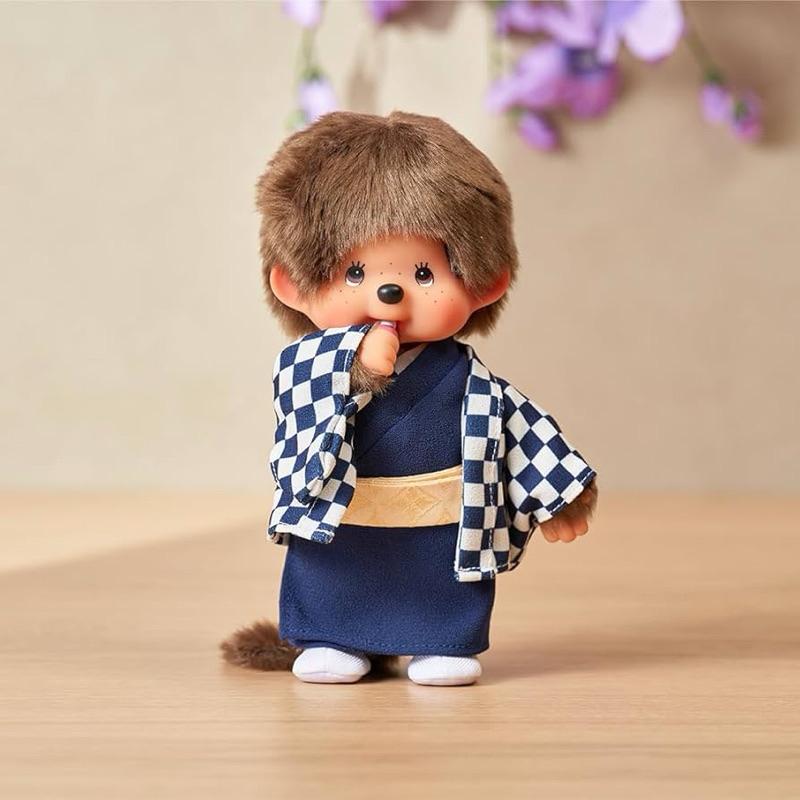【富士🇯🇵日本代購】全新正版現貨 市松夢奇奇 MONCHHICHI 和服風夢奇奇 娃娃 擺飾 送禮-細節圖4