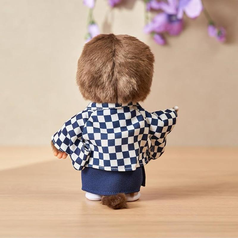 【富士🇯🇵日本代購】全新正版現貨 市松夢奇奇 MONCHHICHI 和服風夢奇奇 娃娃 擺飾 送禮-細節圖5