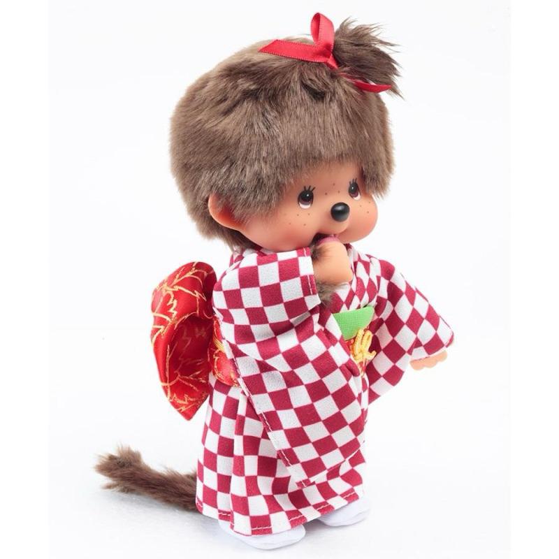 【富士🇯🇵日本代購】全新正版現貨 市松夢奇奇 MONCHHICHI 和服風夢奇奇 娃娃 擺飾 送禮-細節圖6