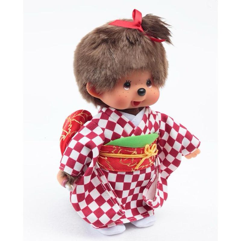 【富士🇯🇵日本代購】全新正版現貨 市松夢奇奇 MONCHHICHI 和服風夢奇奇 娃娃 擺飾 送禮-細節圖8