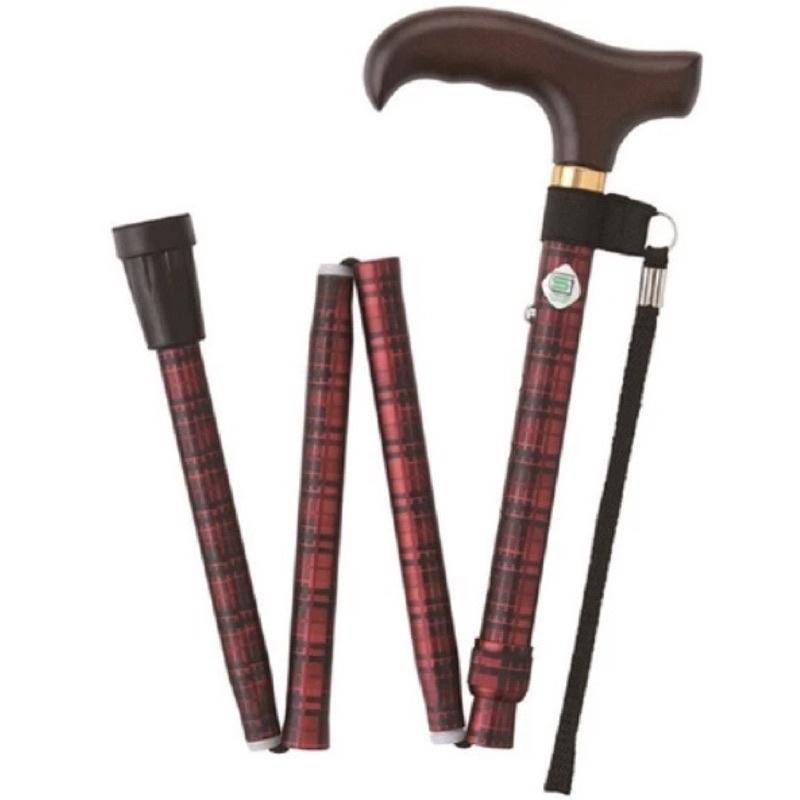 ～輕型 鋁製   花紋摺疊  登山杖 現貨不用等 可調節高度-細節圖3