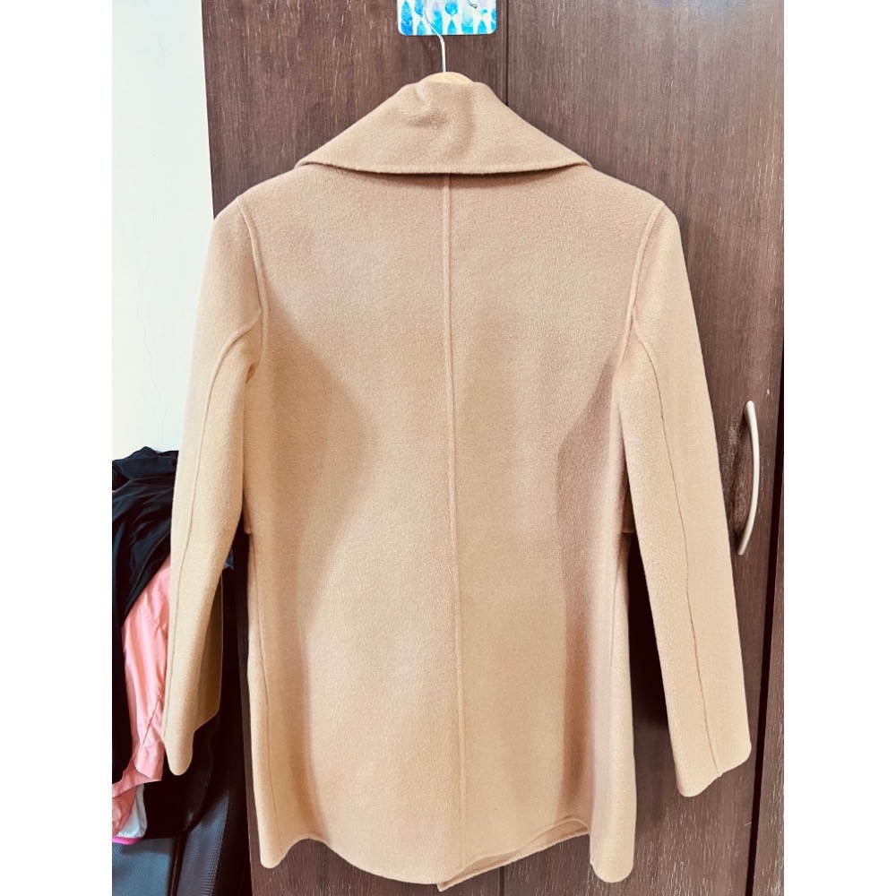 韓製100%雙面羊絨手工製作大衣-細節圖2