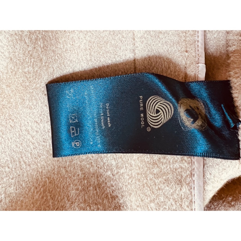 韓製100%雙面羊絨手工製作大衣-細節圖3