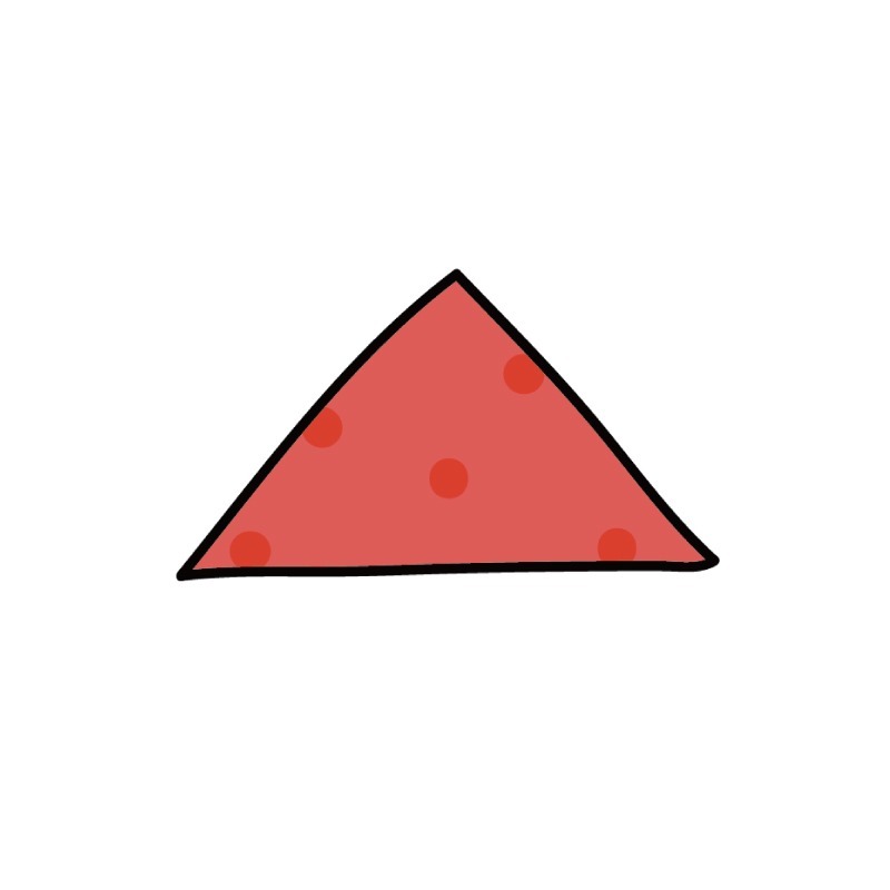 手繪白底姓名貼【防水、耐高溫】- 三角點點兵50入-規格圖5