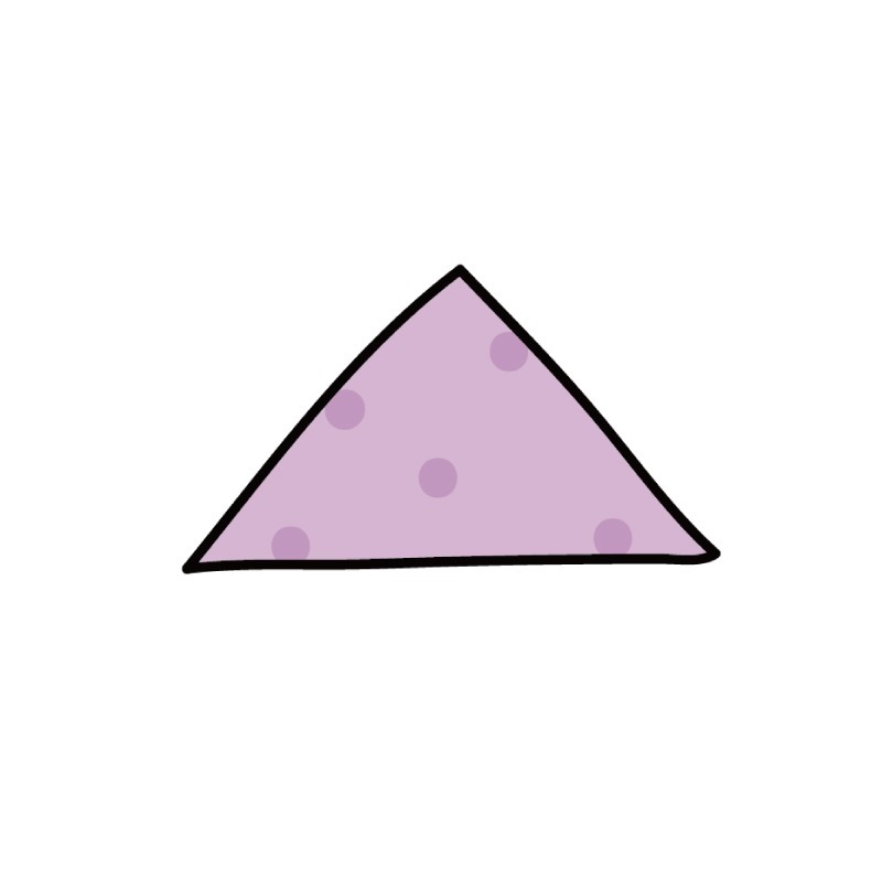 手繪白底姓名貼【防水、耐高溫】- 三角點點兵50入-規格圖5