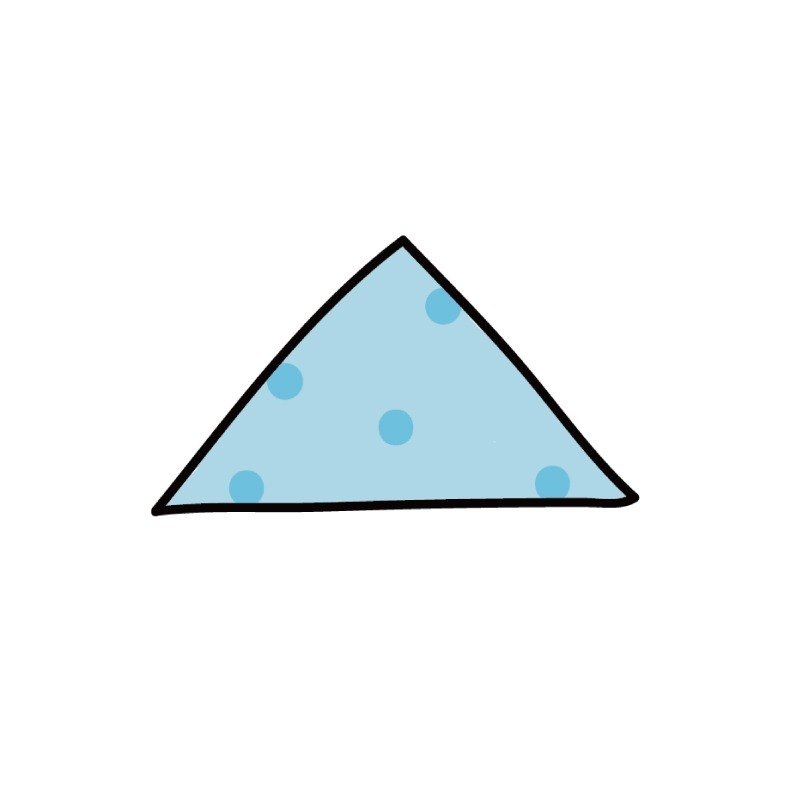 手繪白底姓名貼【防水、耐高溫】- 三角點點兵50入-規格圖5