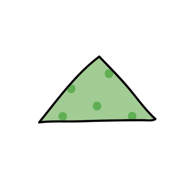 手繪白底姓名貼【防水、耐高溫】- 三角點點兵50入-規格圖5