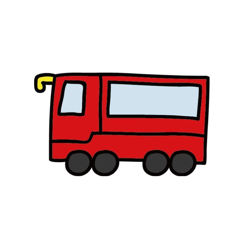 手繪白底姓名貼【防水、耐高溫】- 車車Ⅱ 50入-規格圖5
