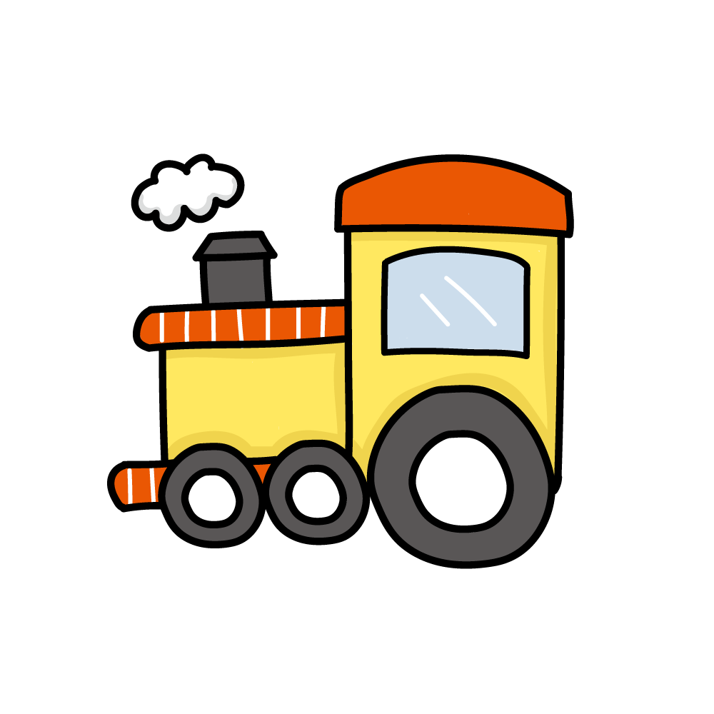 ① 橘色火車