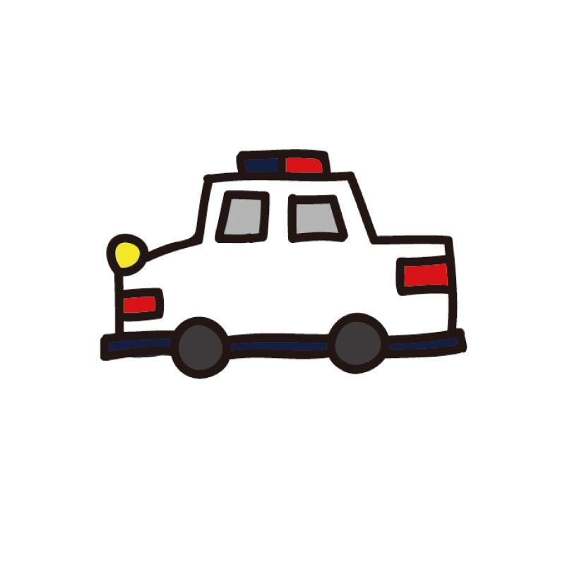 手繪白底姓名貼【防水、耐高溫】- 車車系列50入-規格圖5