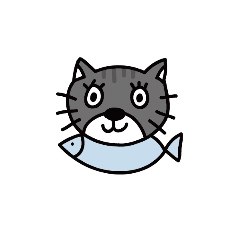 手繪白底姓名貼【防水、耐高溫】- 貓咪50入-規格圖5