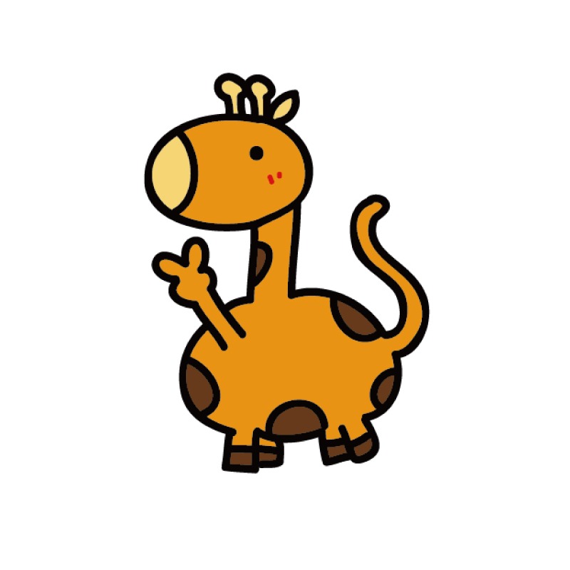 手繪白底姓名貼【防水、耐高溫】- YAYA動物園50入-規格圖7