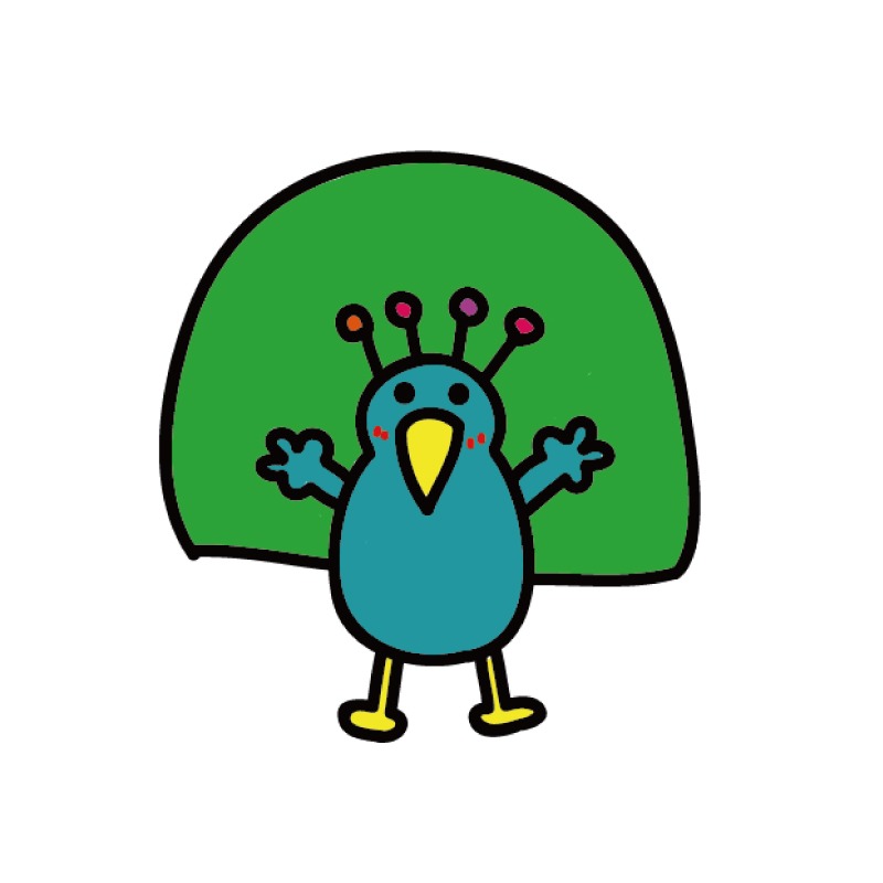 手繪白底姓名貼【防水、耐高溫】- YAYA動物園50入-規格圖7