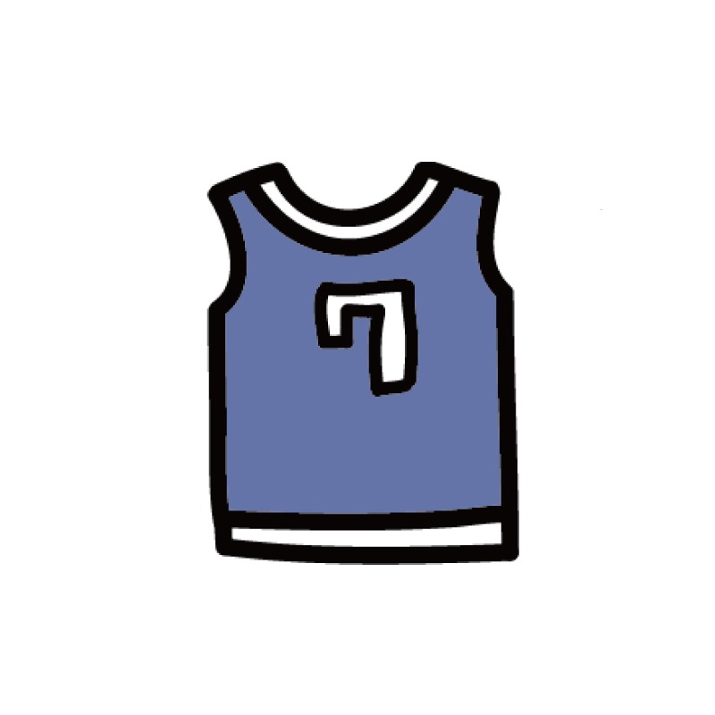 手繪白底姓名貼【防水、耐高溫】- 籃球50入-規格圖5