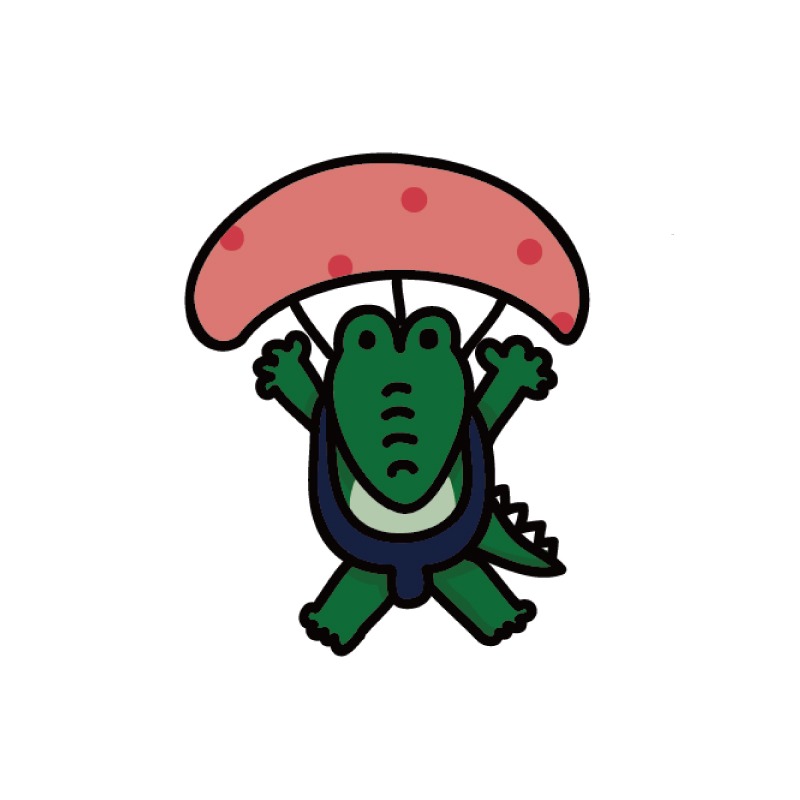 手繪白底姓名貼【防水、耐高溫】- 鱷魚先生50入-規格圖4