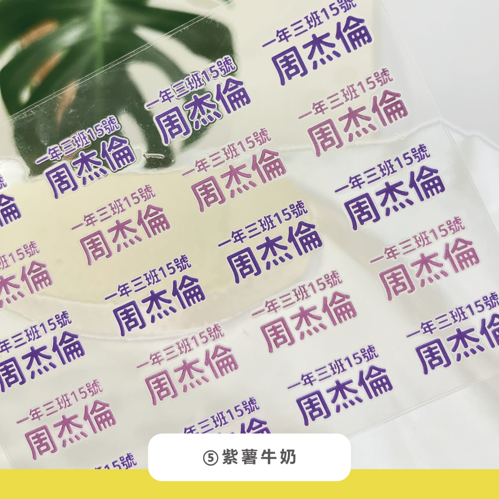 水晶姓名貼【轉印貼、線條貼】 - 班級款 160貼-細節圖5