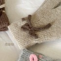 𝗆𝗈𝗂 𝗌𝖾𝗅𝖾𝖼𝗍 韓國新款🇰🇷sns大流行！可觸控 蝴蝶結羊毛針織保暖手套-規格圖6
