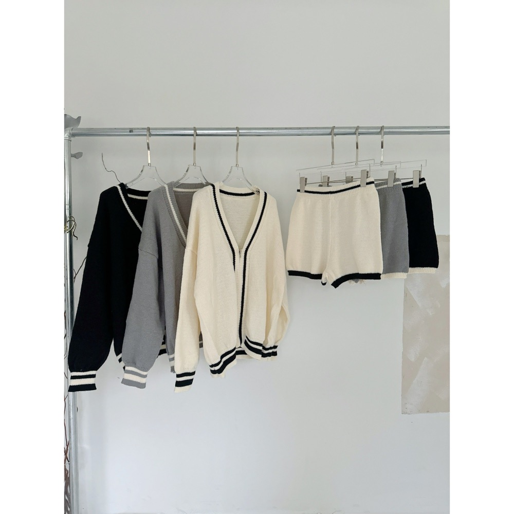 𝑊𝐸𝐼 𝐻𝑆𝐼𝑁 ♡︎（現貨） 休閒日光慵懶拉鍊外套+高腰短褲 A328 SU-細節圖4